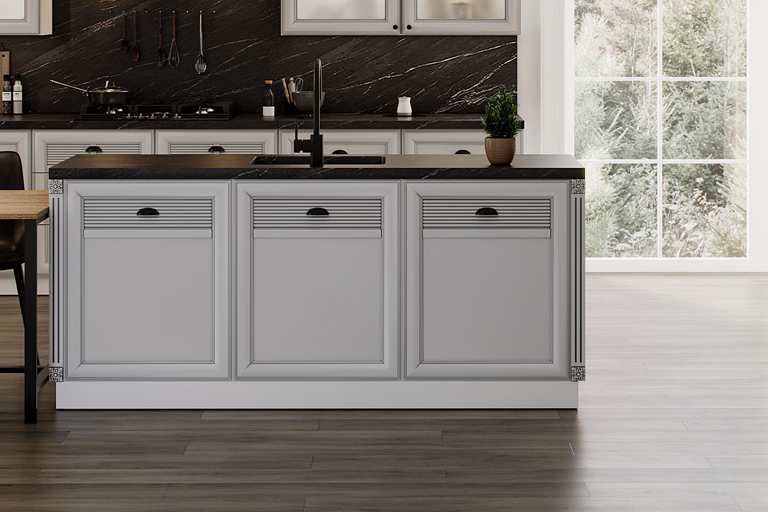 Кухни - изображение №7 "Кухня параллельная Изотта"  на www.Angstrem-mebel.ru