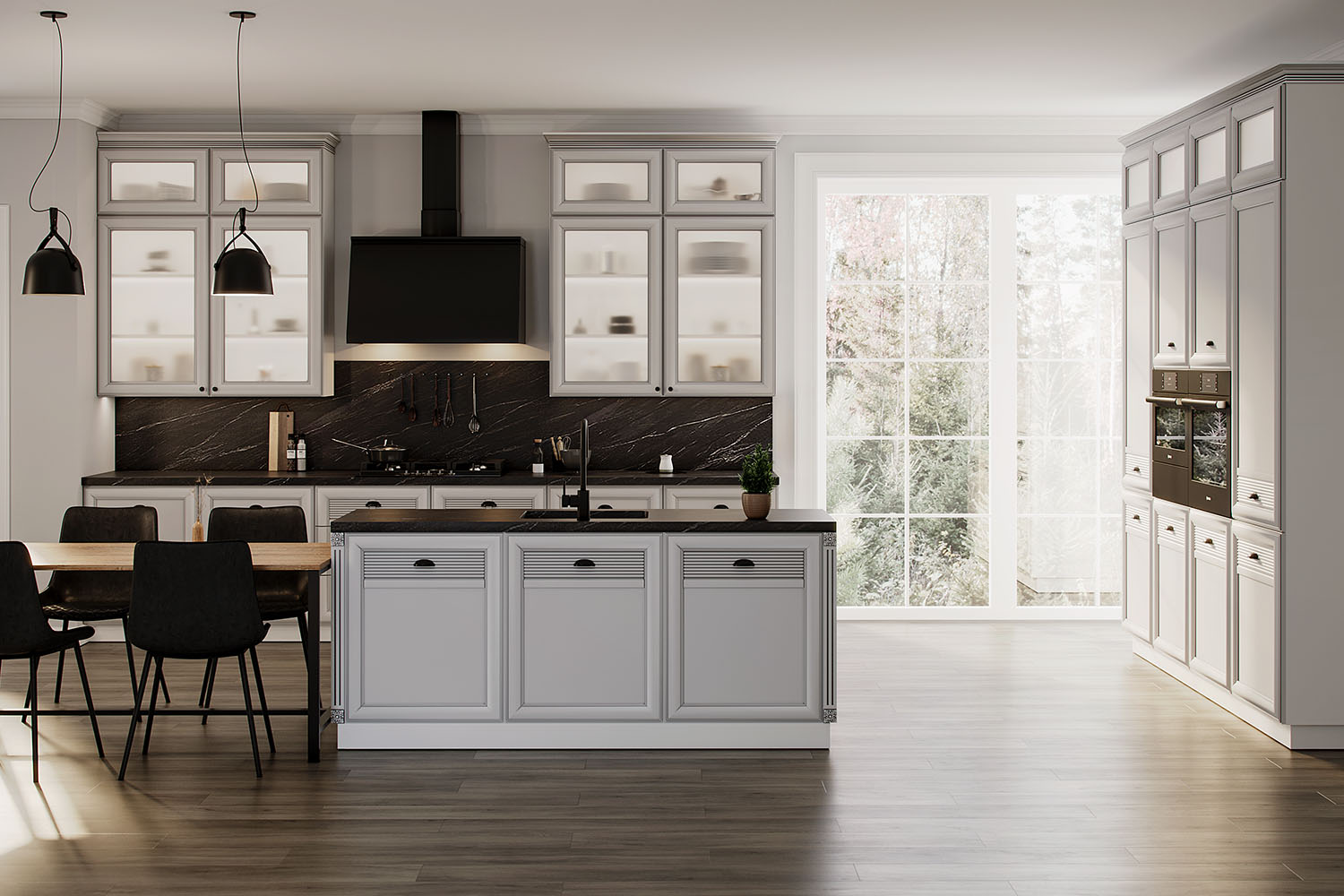 Кухни - изображение №3 "Кухня параллельная Изотта"  на www.Angstrem-mebel.ru