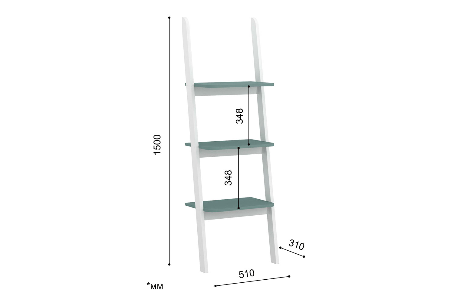 Стеллажи - изображение №7 "Стеллаж Онега с полками"  на www.Angstrem-mebel.ru